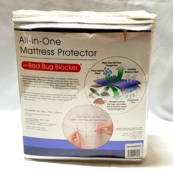 NEW King size Mattress protector Cover allergen encasement, bed bug blocker - Picture 2 of 2